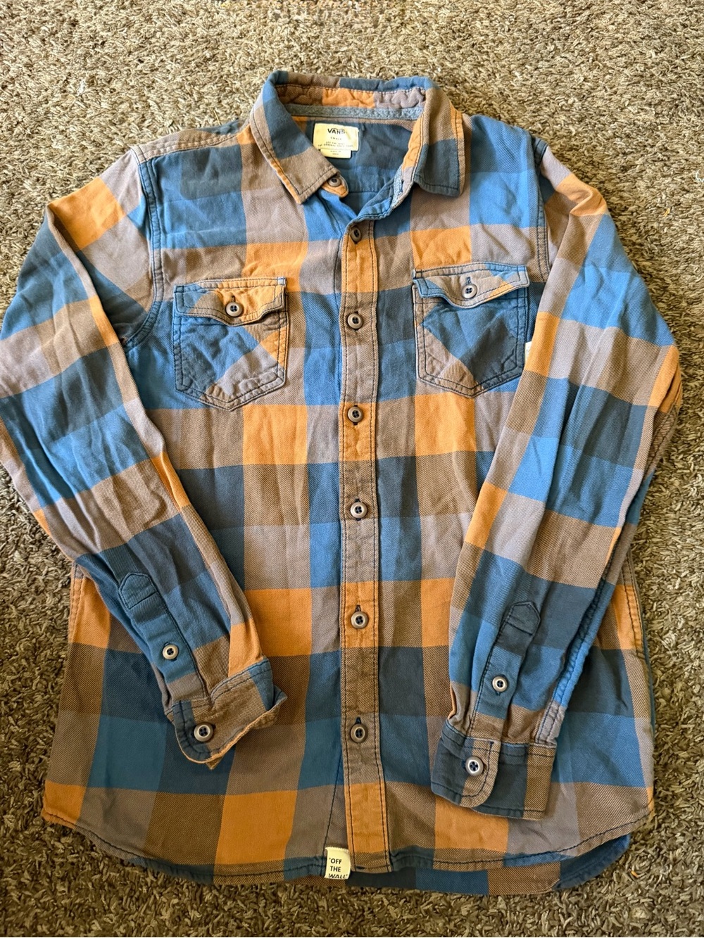 Vans Checked Flannel Shirt Size Small